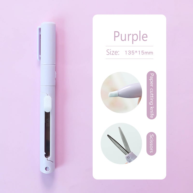 BowLift | Mini Folding Pen Scissors Graving Knife for Kids