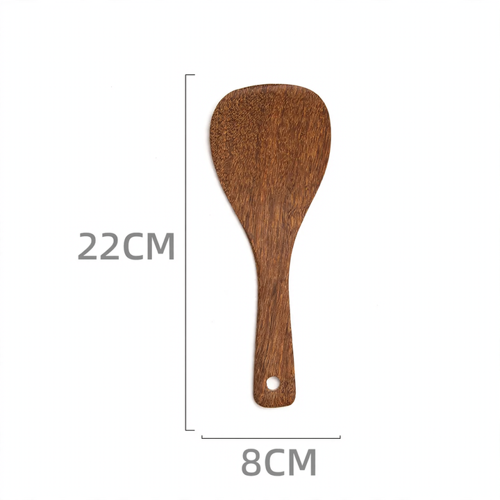 Wooden cooking utensils, various shapes