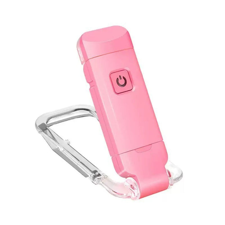 Portable LED clip light, USB rechargeable, foldable