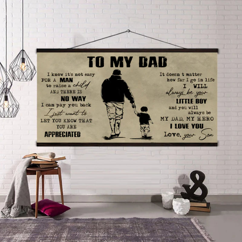 Personalized Father And Son Canvas Print | Bowlift