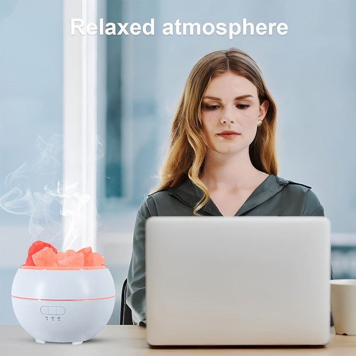 BowLift | Salt Lamp Diffuser - 3-in-1 Essential Oil Diffuser, Himalayan Salt Lamp & Air Humidifier