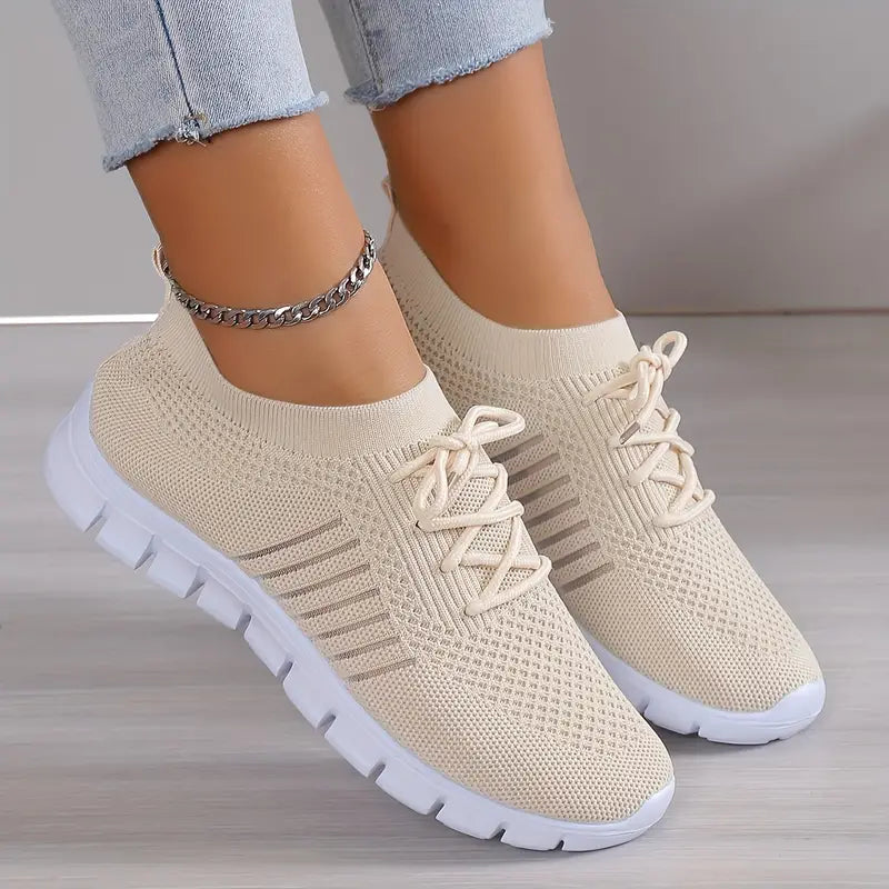 BowLift | Breathable Lace-Up Running Trainer Sneakers