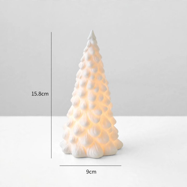 Ceramic Christmas decoration with lighting