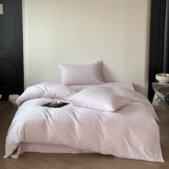 Cotton bedding set, jacquard relief, Japanese style