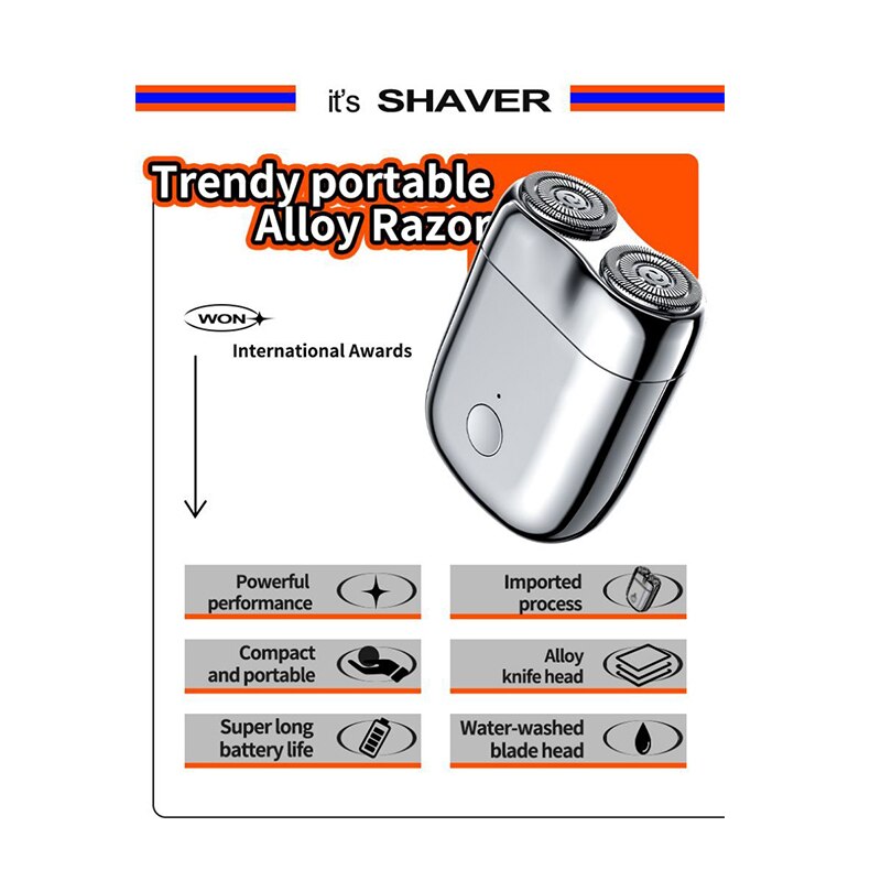 BowLift | Mini Magnetic Men's Electric Shaver