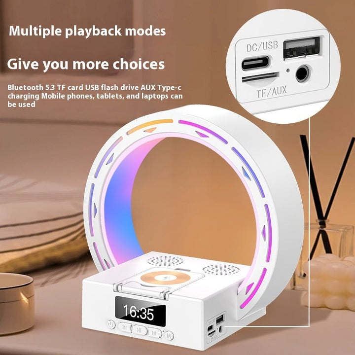 BowLift | 4-in-1 Bluetooth speaker lamp with charging pad and alarm clock