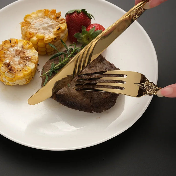 BowLift | Luxury Gold Cutlery Set