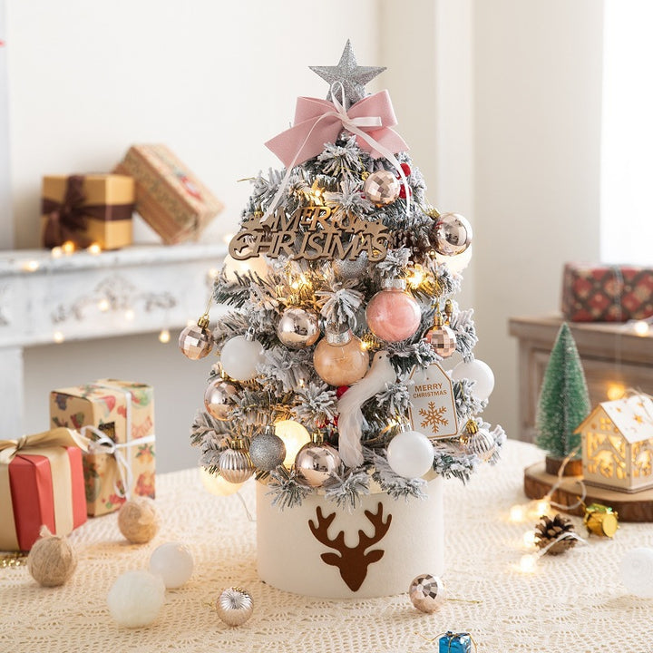 Mini Christmas tree with flocking, 45-60 cm