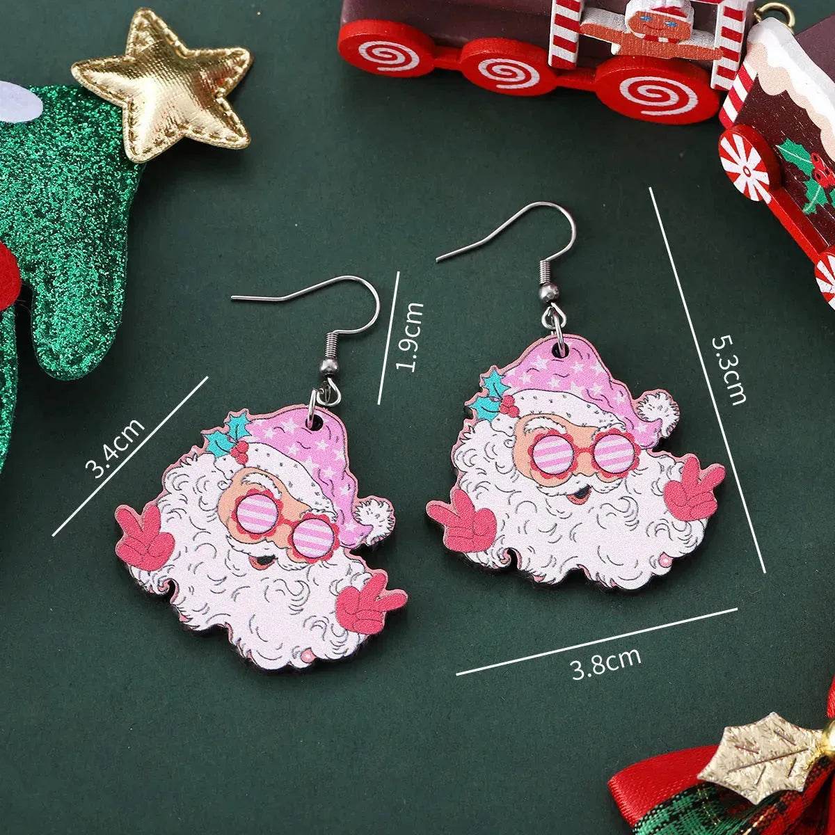 BowLift | Funny Santa Claus Earrings Christmas Pendant Earrings Gift