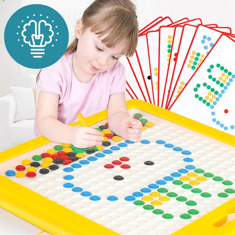 BowLift | Large Magnetic Drawing Pad for Kids Montessori Magnetic Dots Board