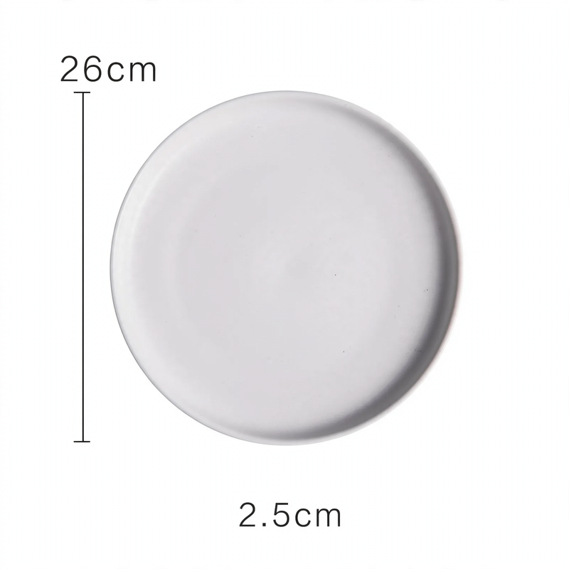 Beef Plastic Tray, Cream and Black