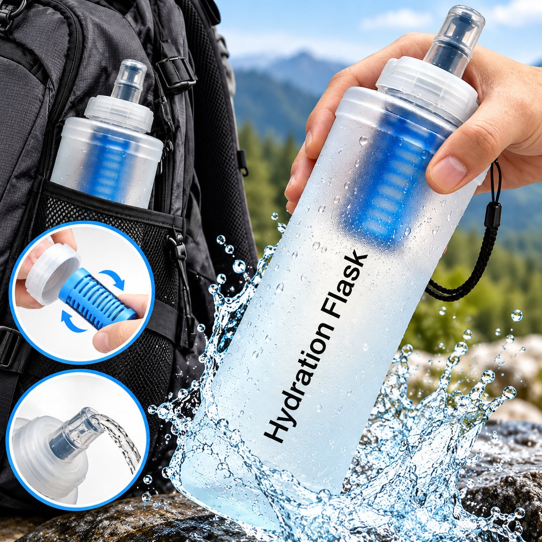 Collapsible Silicone Sports Hydration Flask Bowlift