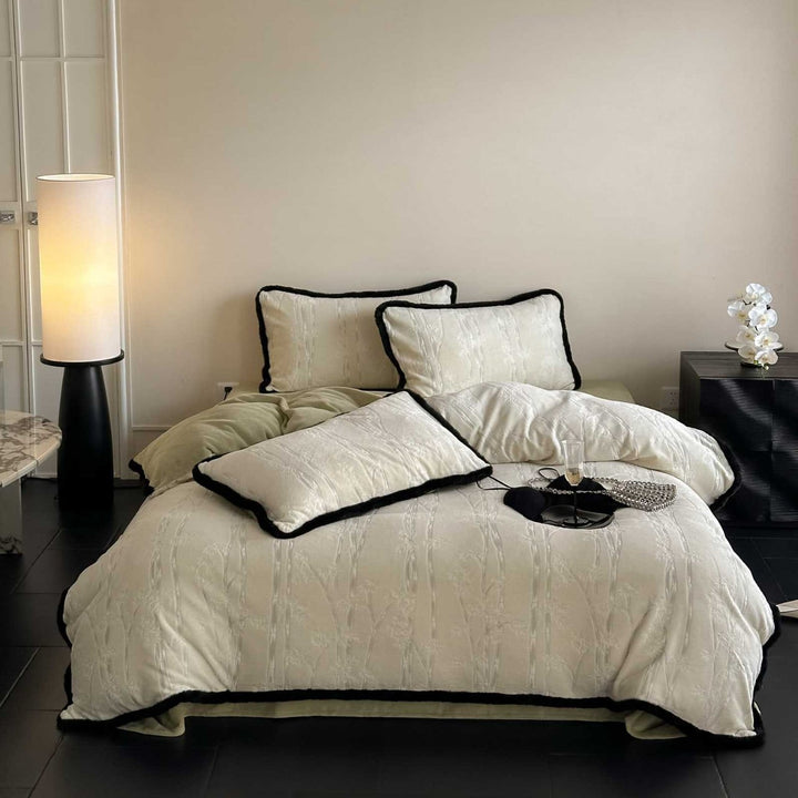 Luxurious, warm plush bedding set, 4-piece