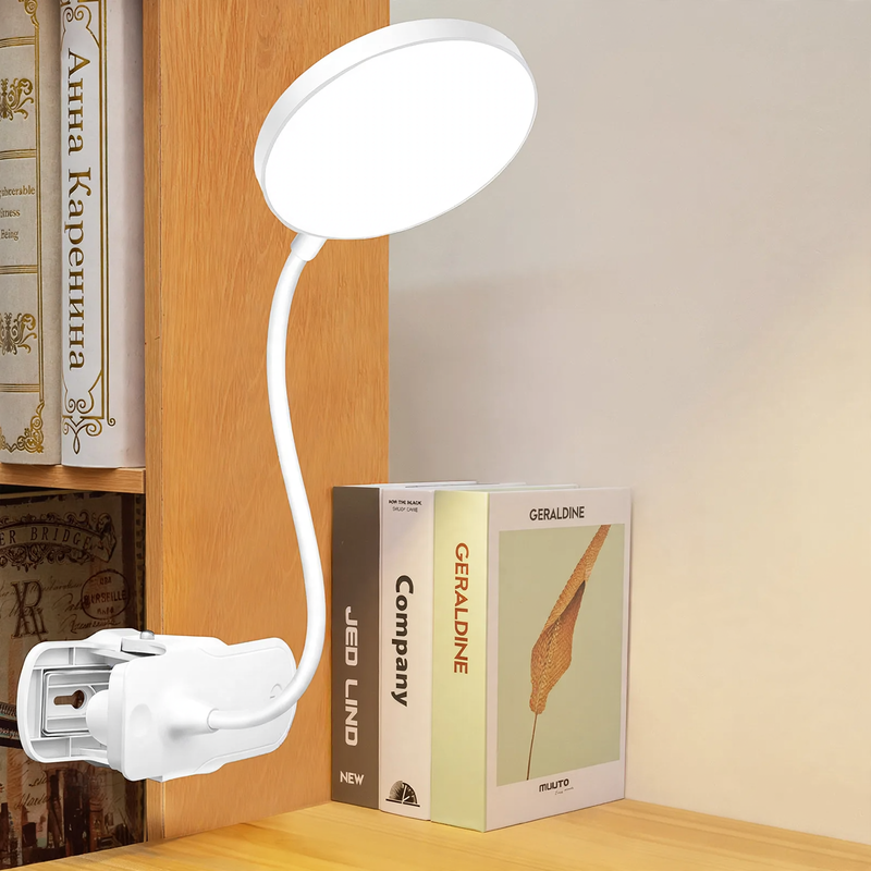 LED Clamp Lamp for Studying and Reading, Eye-Friendly