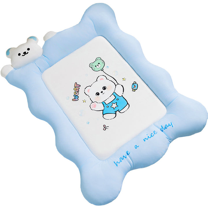 Breathable pet bed with cooling effect
