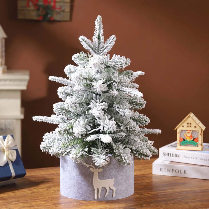 Mini Christmas tree for the table, 45-60 cm, flocked