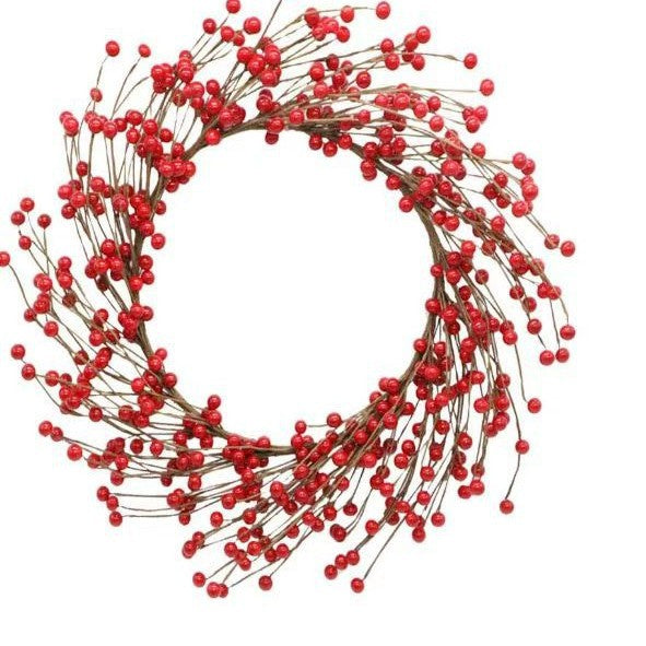 Christmas wreath with lighting for festive decoration