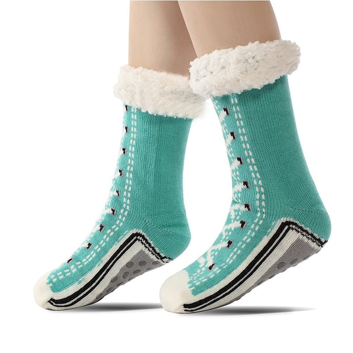 BowLift | Ultra-thick Cashmere Slippers Socks S