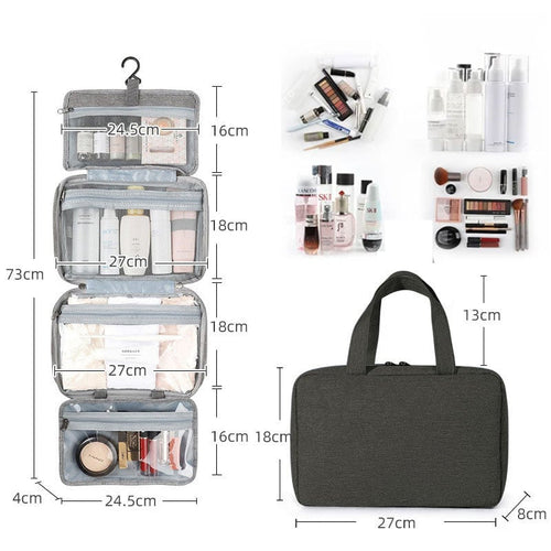BowLift | Water-resistant Toiletry Bag Travel Bag with Hanging Hook