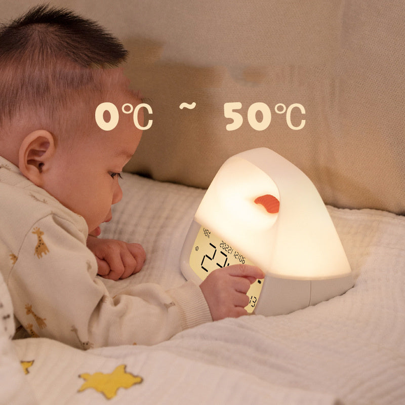 BROOKE Night Lamp Alarm Clock - Portable alarm clock with soft LED light | Bowlift