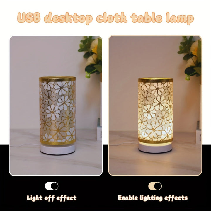 ModernLicht – Illuminated USB Table Lamp in Cylinder Bowlift