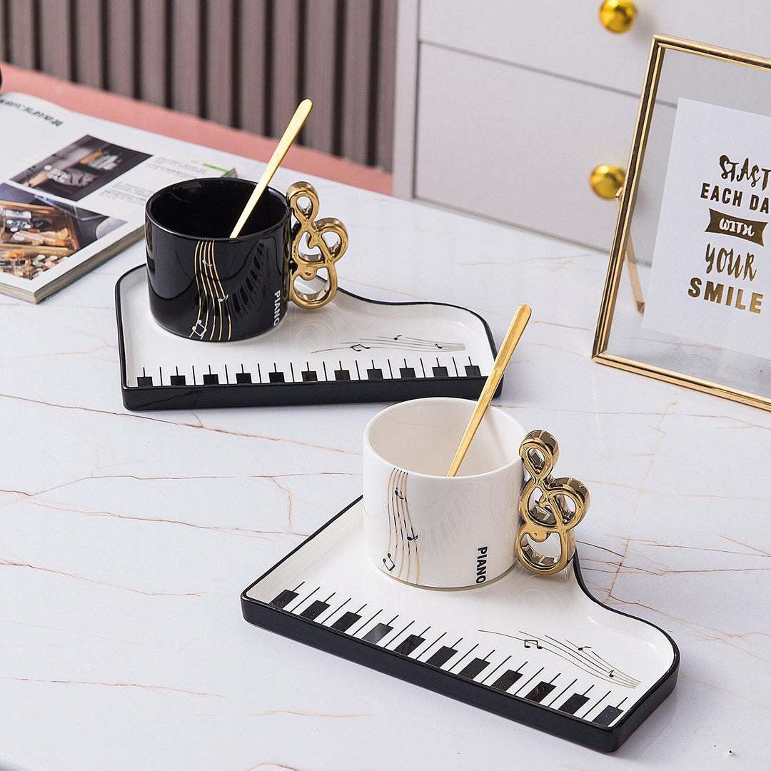 BowLift | Pianissimo taste – elegant cup and tray set for music lovers