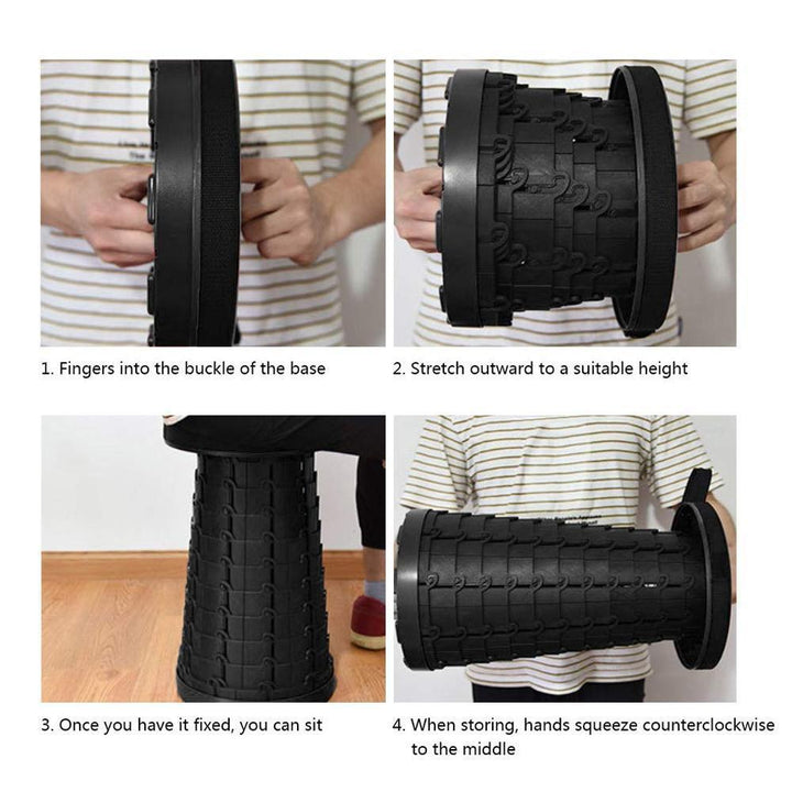 Upgraded Retractable Folding Stool | Bowlift