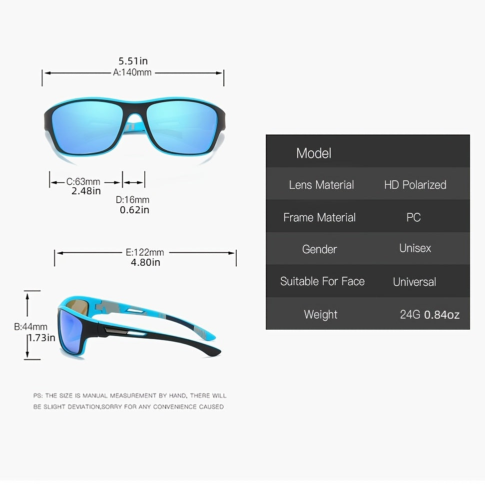 Sport sunglasses for men – Polarized with UV400 protection – VisionX Pro | Bowlift