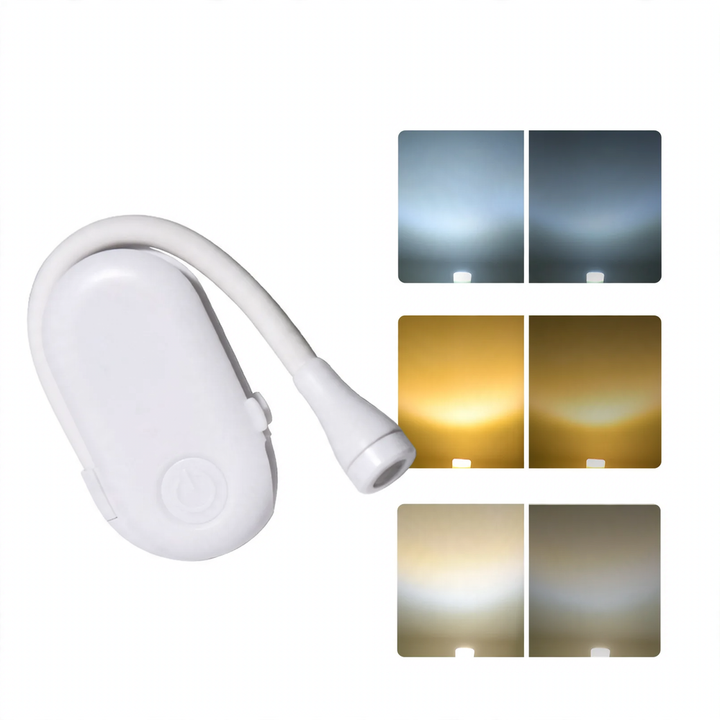 LED clamp light with USB charging and dimming function