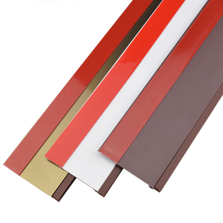 Aluminum door bottom seal with brush, 1 m