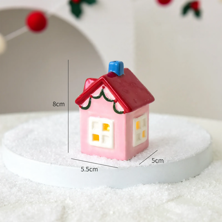 Ceramic Christmas house with lighting