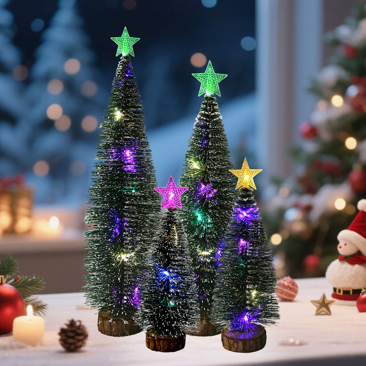 Miniature Christmas tree with LED star