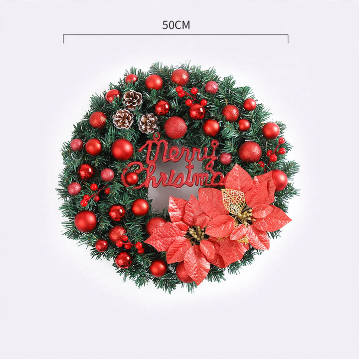 Christmas wreath, modern and simple