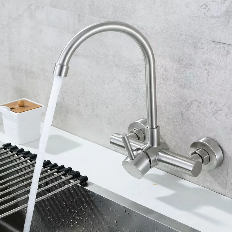 Built-in kitchen faucet with ceramic valve