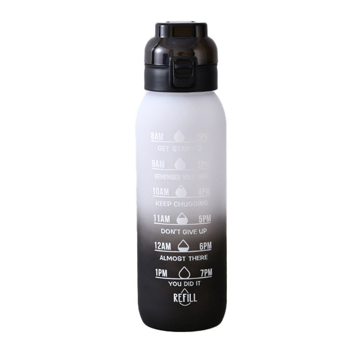 Tritan water bottle with aroma ring, 1000 ml, with straw