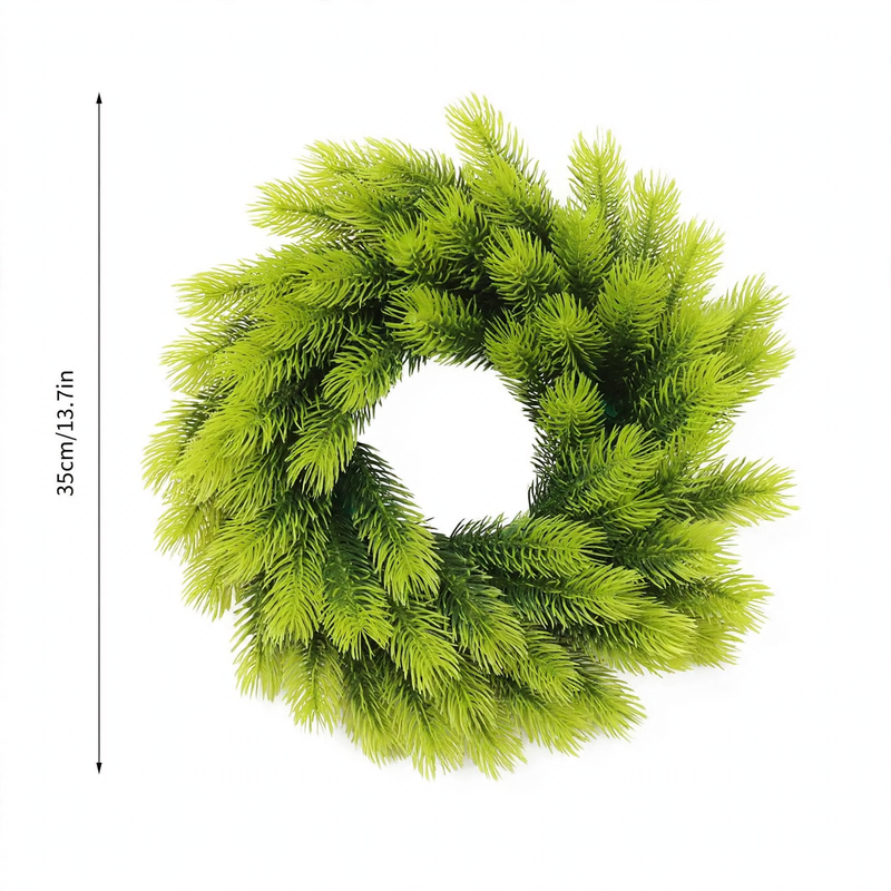 Artificial Christmas wreath made of plastic, 10-30 cm