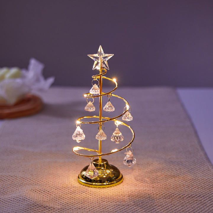 Decorative Christmas tree light made of metal