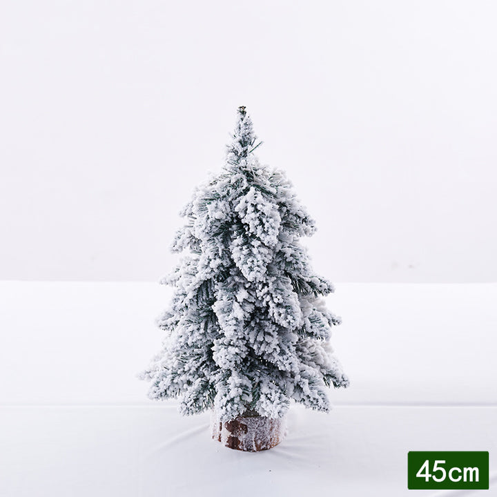 Mini Christmas tree with snow effect and LED light
