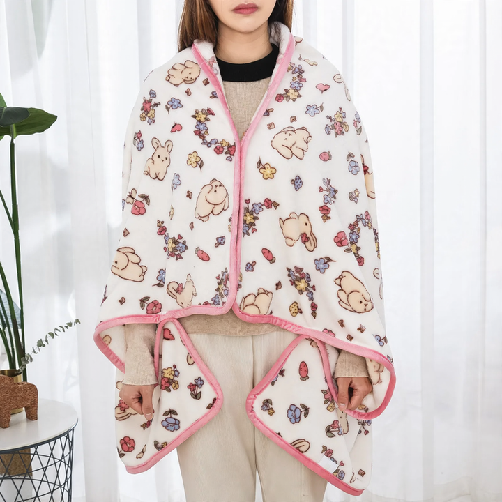 Milk fiber flannel blanket with pattern selection
