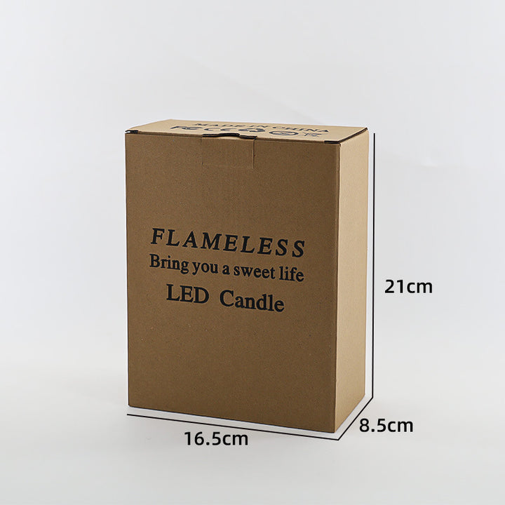 LED Real Wax Look Candle with Movable Flame