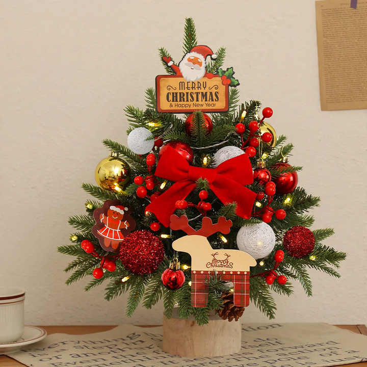 Mini Christmas tree for the table with lighting