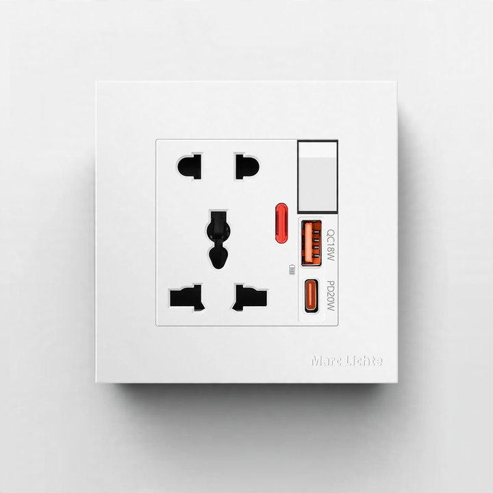 Socket 16A European standard with USB