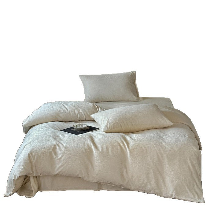 Cotton bedding set, jacquard relief, Japanese style