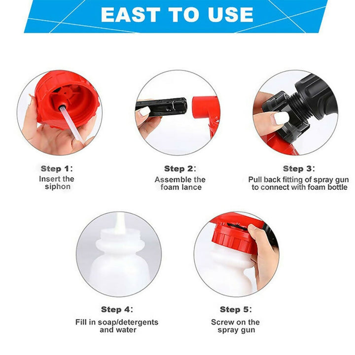 BowLift | Foam Sprayer with High-Pressure Nozzle – Efficient Cleaning Gun for Garden and Home
