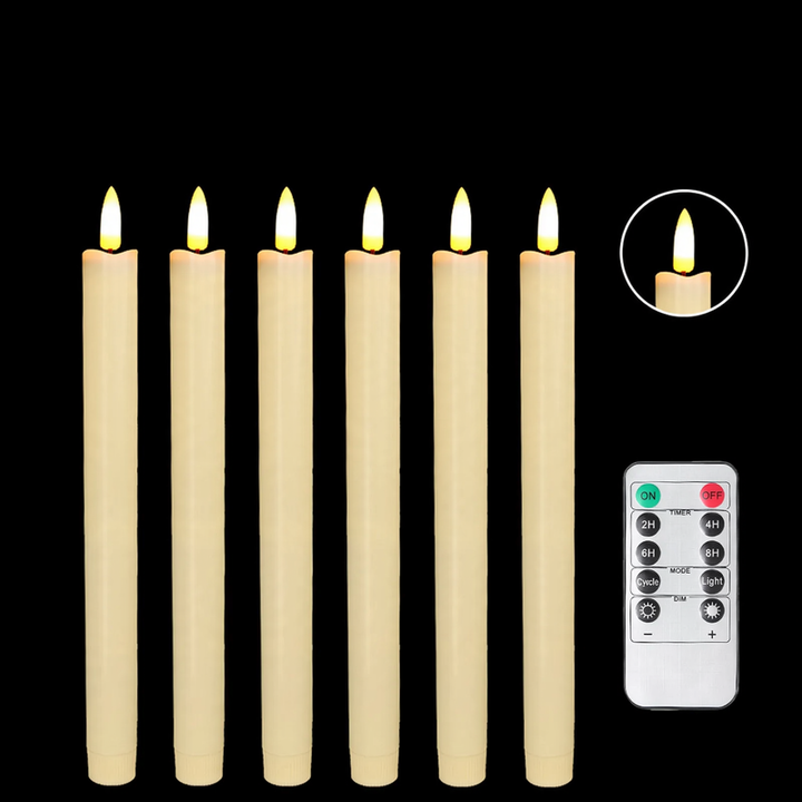 LED Taper Candles Set with Remote Control