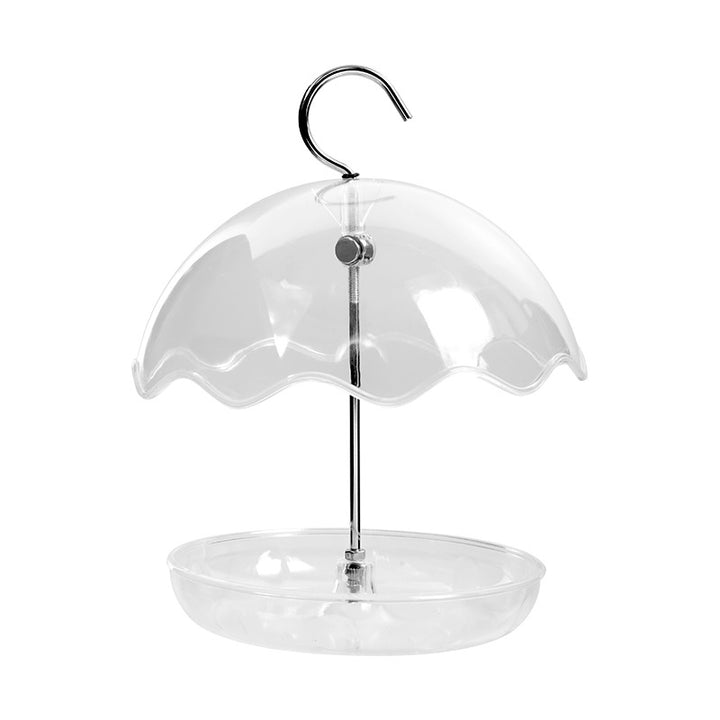 Weatherproof bird feeder station in umbrella design