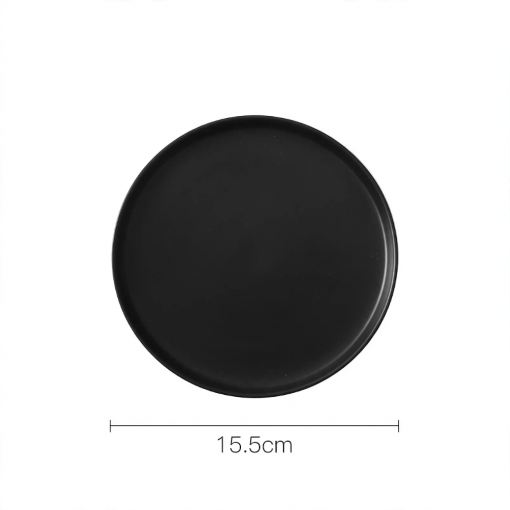 Beef Plastic Tray, Cream and Black