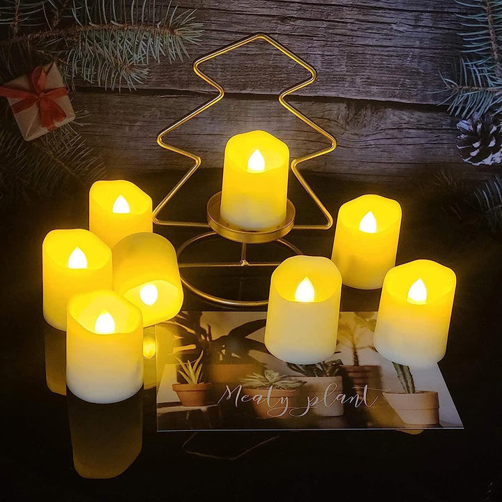 Rechargeable LED tealights with remote control