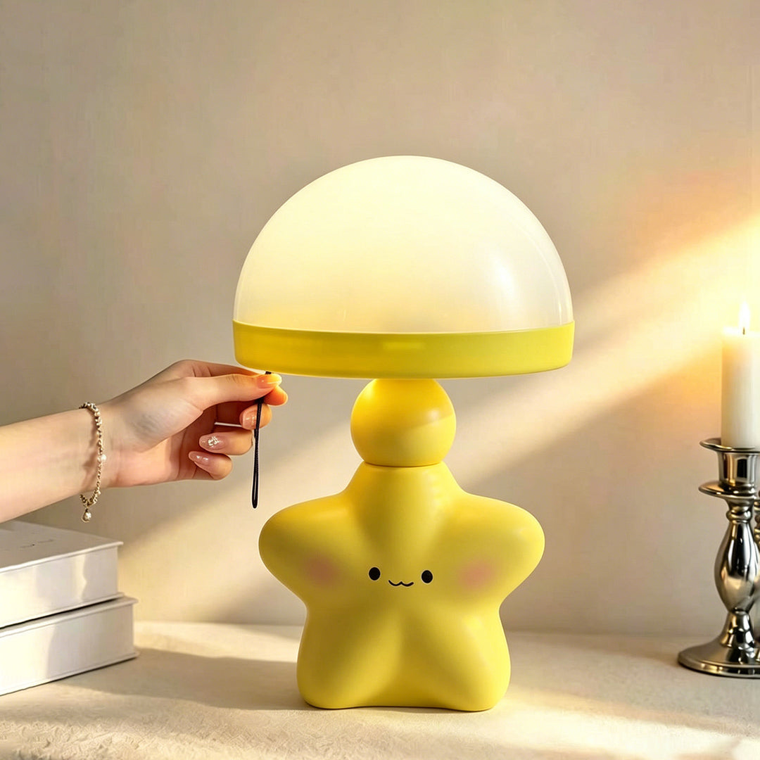 Cartoon-Star Jellyfish Light with Pull Cord