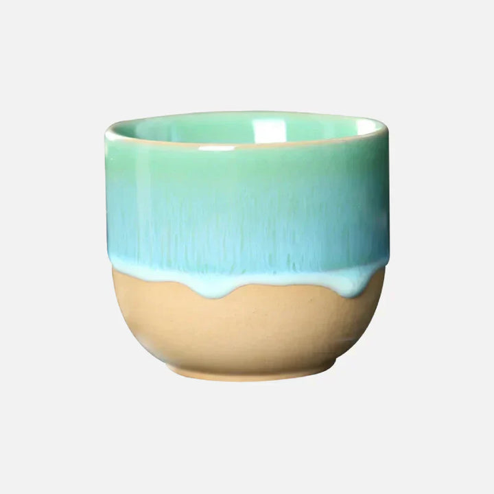 BowLift | Handmade Ceramic Mug – Blue-Glazed Tea Bowl